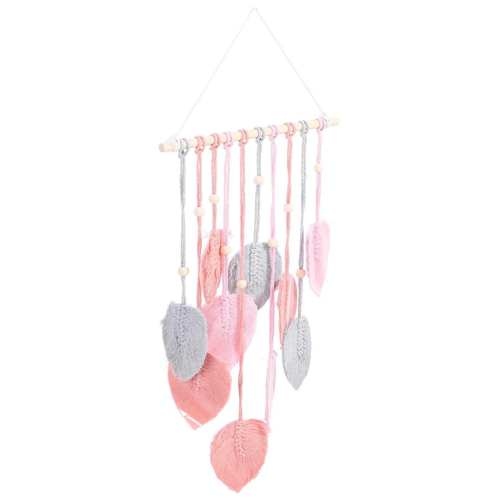 

Woven Tapestry Decorative Wall Hanging Leaf made Bohemian Home Decor Cotton Macrame Tapestry Avocado Green