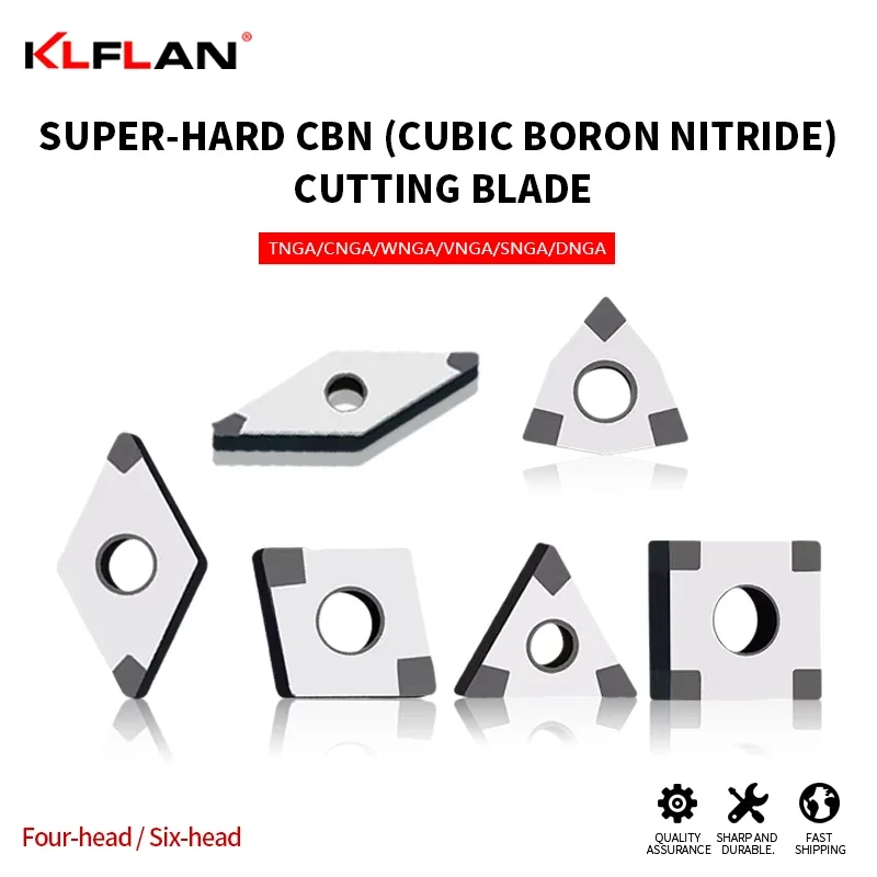KLFLAN CBN إدراج التصنيع باستخدام الحاسب الآلي مخرطة أداة مكعب نيتريد البورون تحول لقطع الحديد الزهر الصلب TNGA CNGA VNGA WNGA #1