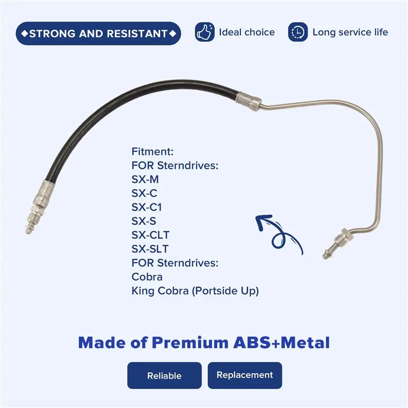 ABSL-For OMC Volvo Penta 984024 985617 9-71605 Hydraulic Trim Hose 3853857 Sierra 18-2135