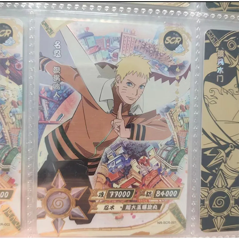 Kayou-tarjeta de colección de personajes de Anime, Naruto SCR 01 ~ 02, Uzumaki, Uzumaki, Boruto, juguetes de regalo de cumpleaños y Navidad