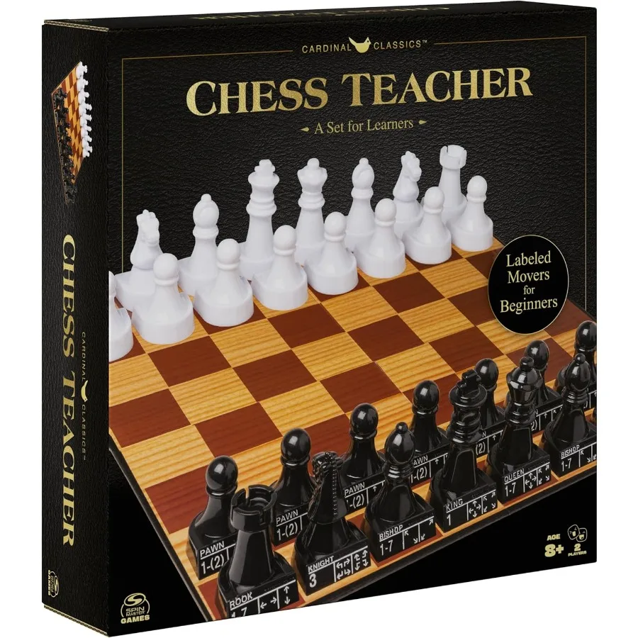 

Игры Spin Master Классика кардинанала Учитель шахмат Научитесь играть Стратегические настольные игры для начинающих Шахматные наборы для взрослых 2-игр