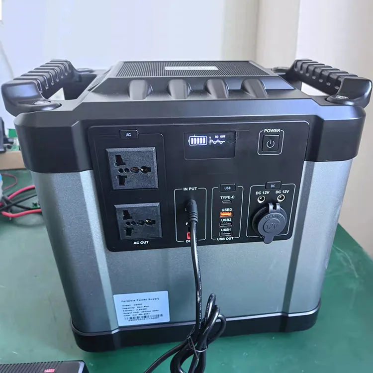Outdoor Camping Portable Power Station with Solar Panel Power Bank 1000w Home Generator