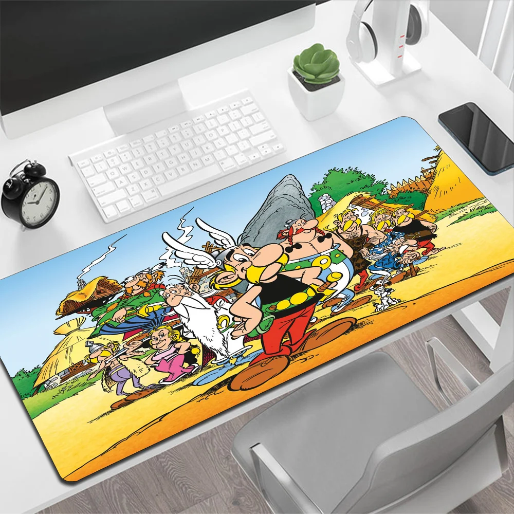 Grand tapis de souris Asterix Obélix, tapis de souris de jeu, PC Gamer, ordinateur, polymères, grand tapis, média, clavier, bureau