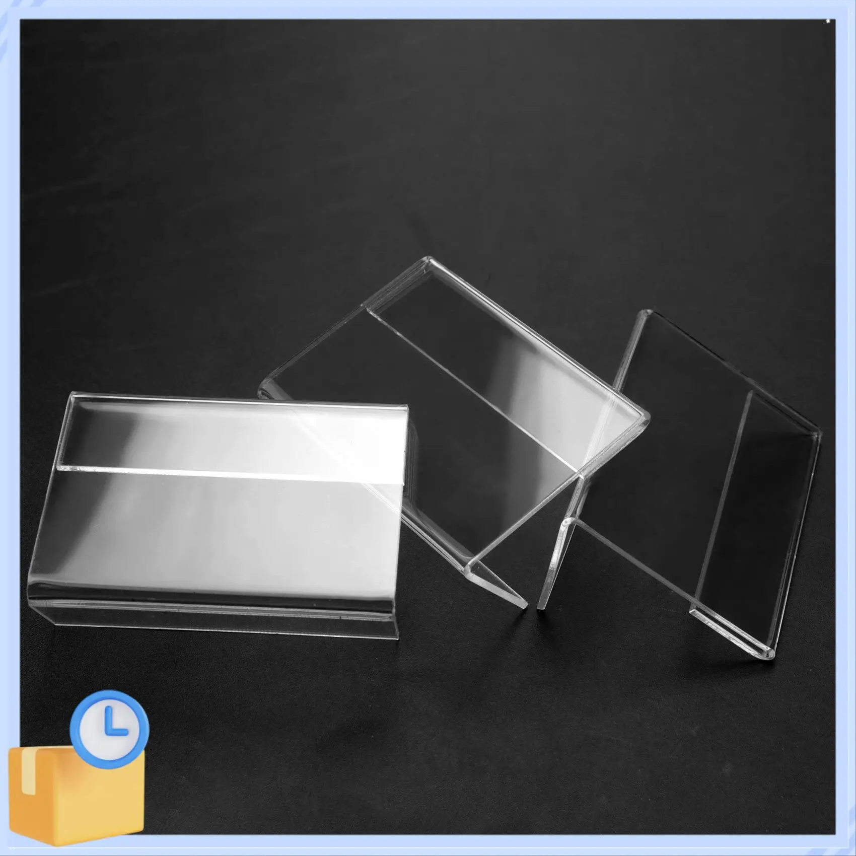 

Popular 30Pcs Sign Display Holder Price Name Card Tag Mini Sign Label Counter Top Stand Case 6Cm X 4Cm