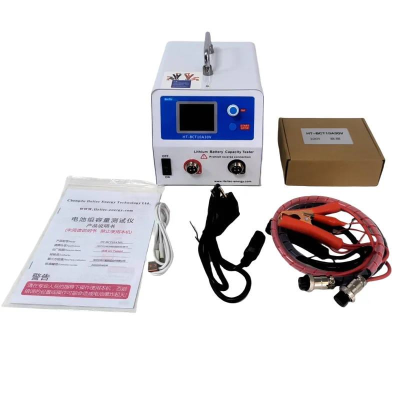 Heltec battery pack Maintenance instrument 10A Charge/Discharge battery capacity tester for 18650/21700 Lipo/lifepo4 30V