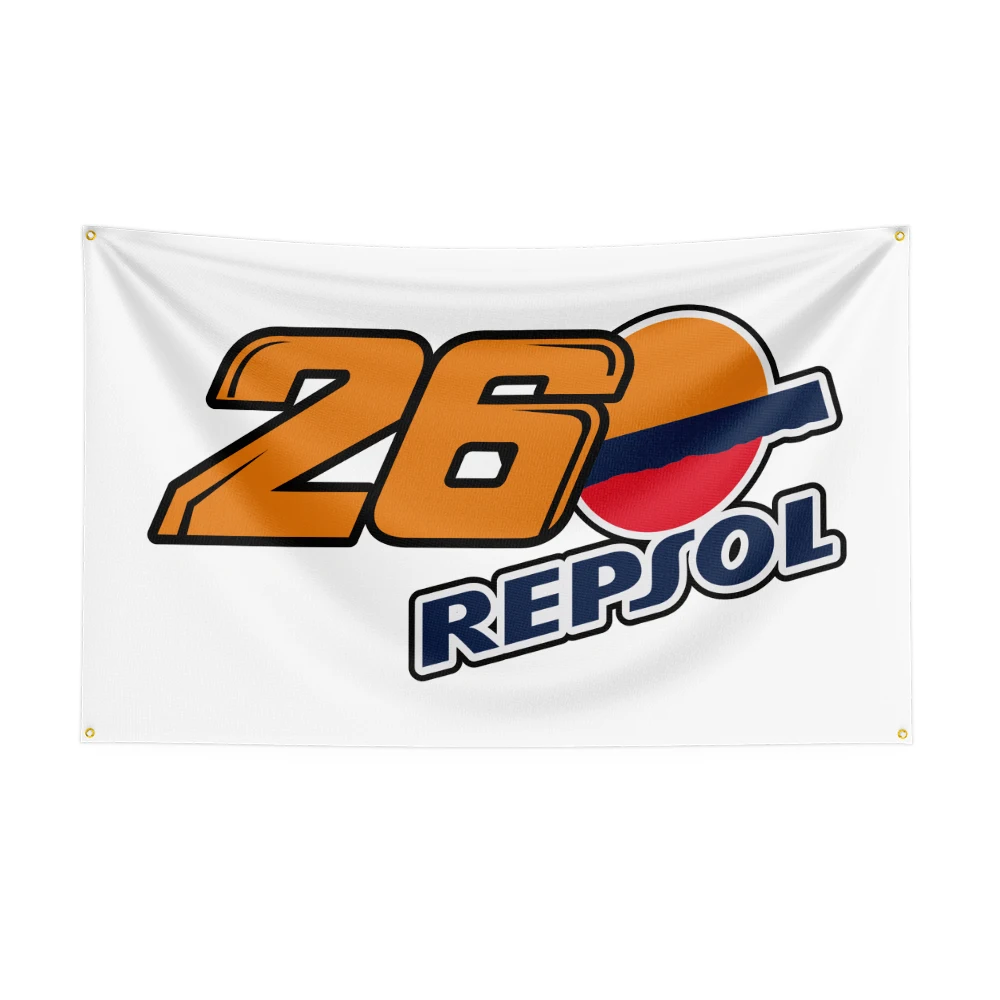 3X5Ft Repsols Racing Oil Flag For Decor