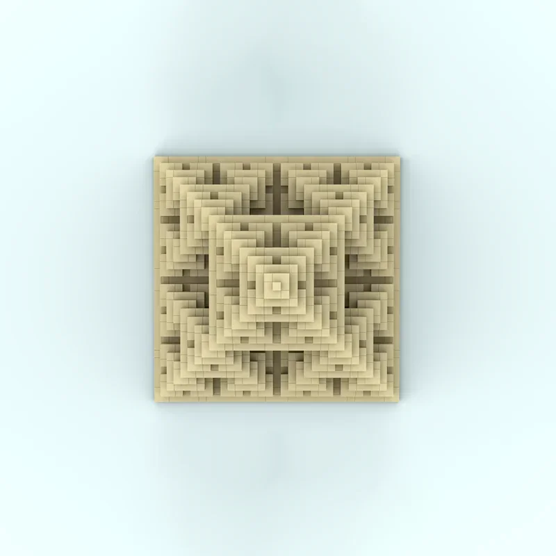 Kreatywne Modely Klocki Konstrukcyjne Piramida Architektura Techniczna Widok Ulicy Cegły DIY Montaż Zabawka Konstrukcyjna Prezenty Świąteczne