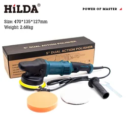 HILDA 220V Cordless Car Polisher 5500RPM  Electric Polish Waxing Machine Car Beauty Auto Washing Tool