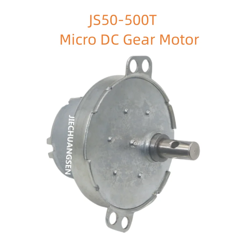 

DC12V JS50-500T Micro DC Gear Motor for BBQ Grill, Electric Fan/Heater/Vending Machine/Display Frame/Toys/Lighting/DIY Model