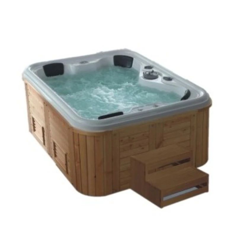 China supply price 6 person family  chinese hydro sexy bathtub outdoor spa hot tub massage with surfing