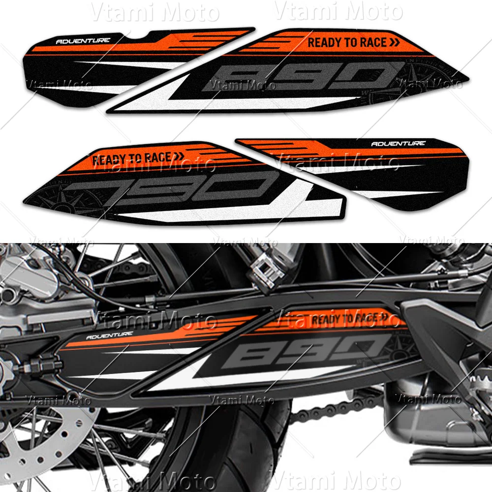 Untuk KTM Duke 790 890S 890R 890GP Adventure 790 890 Adv stiker Swingarm sepeda motor berputar stiker pelindung poros tahan air