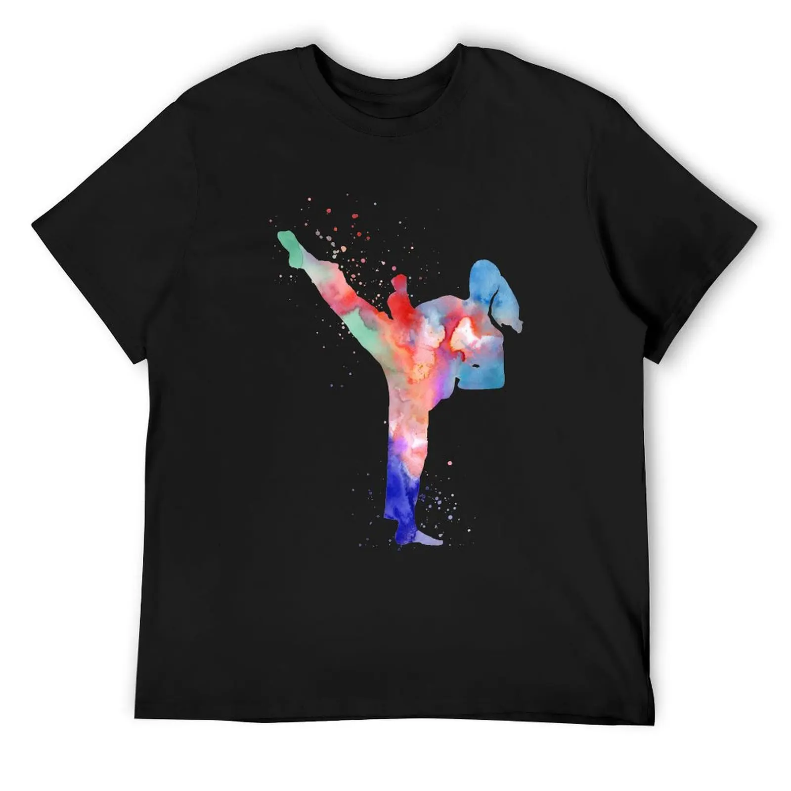 Female karate, woman karate, watercolor karate T-Shirt plus size clothes anime t shirts mens shirts graphic tee