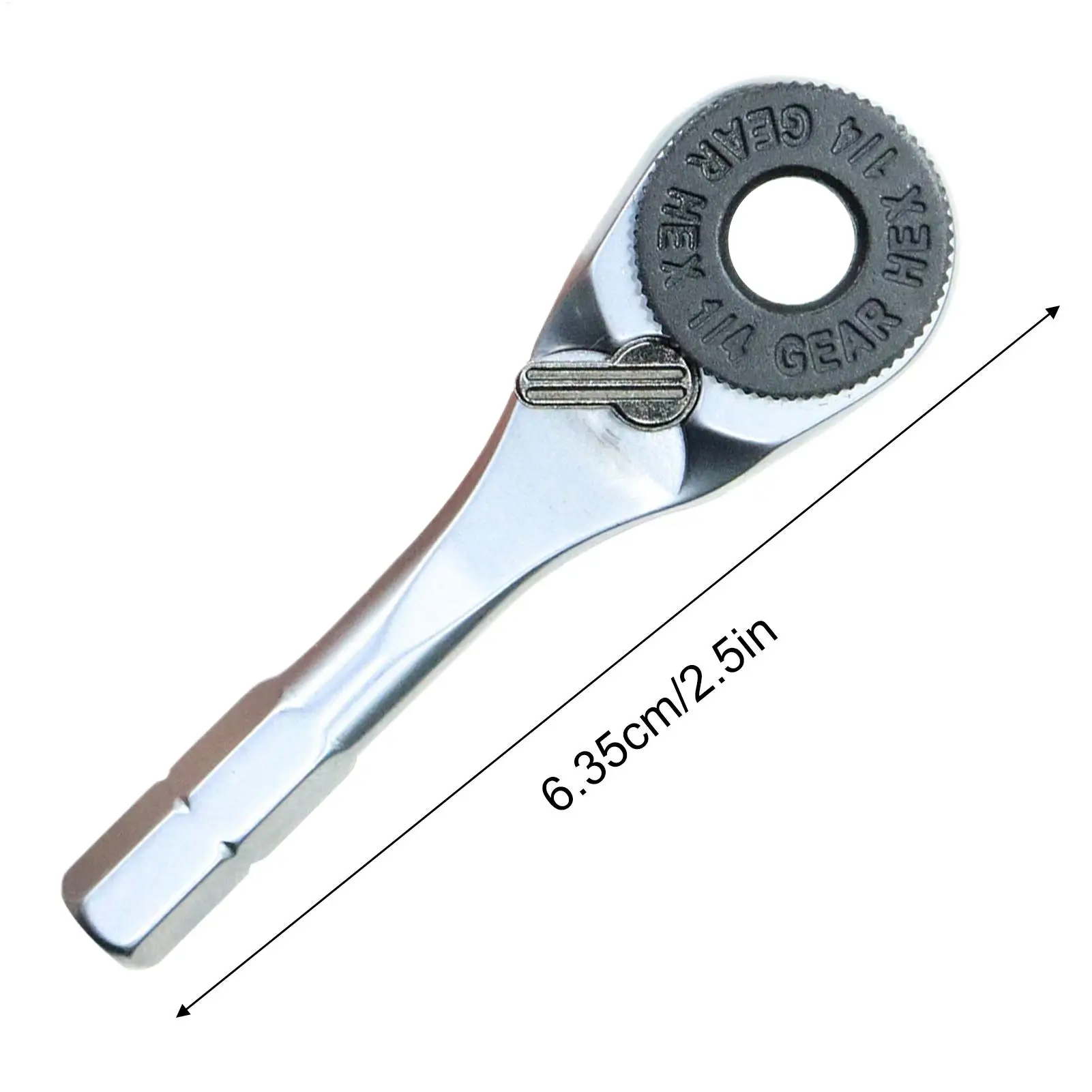 Ratschenschlüssel 6,35mm Schraubendreher Sechskant-Drehmomentschlüssel EDC-Werkzeug 1/4 Zoll Schraubendreherstange Schnellwechsel-Steckschlüssel Handwerkzeuge – Detail 8