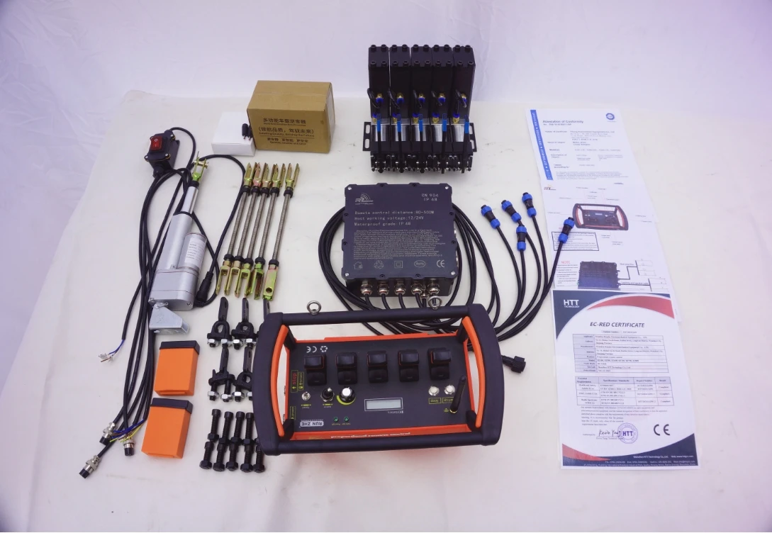 Latest 5-joystick truck crane remote control, proportional control, electro-hydraulic proportional valve, drilling rig