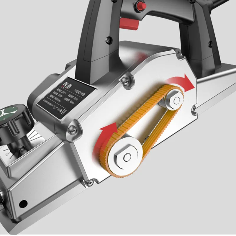 220V Elektrische Schaafmachine Hout Cutter Elektrische Zaag Timmerman Vliegtuig Draagbare Schaafmachine Met 82Mm Schaven Breedte 2Mm schaven Diepte