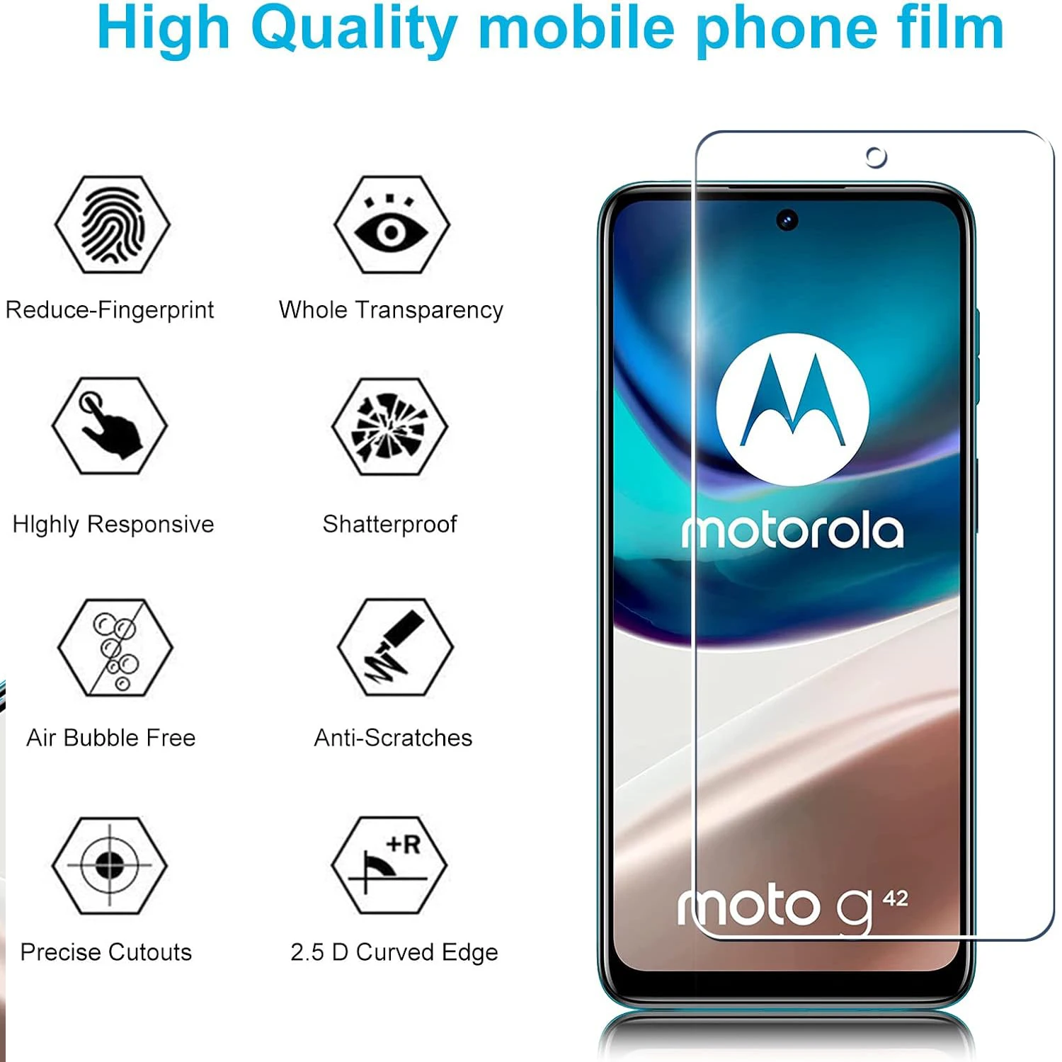 For Motorola Moto G42 Tempered Glass