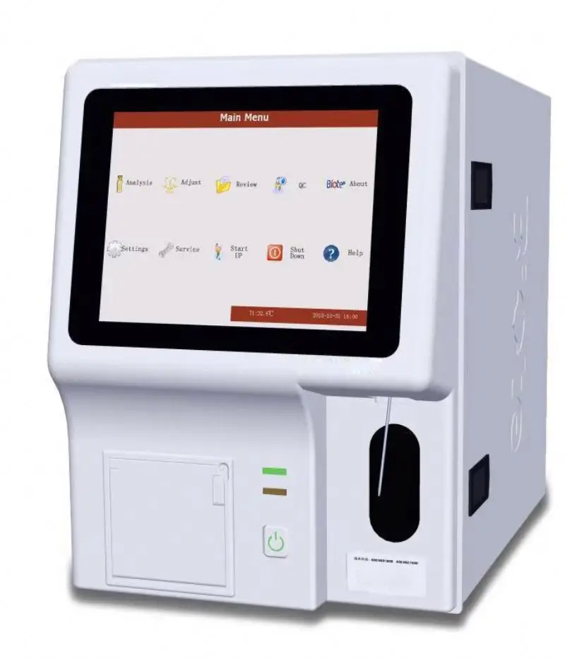 3-part Hematology Analyzer CBC Machine Blood Cell Counter Open Reagent System for Hospital Clinic