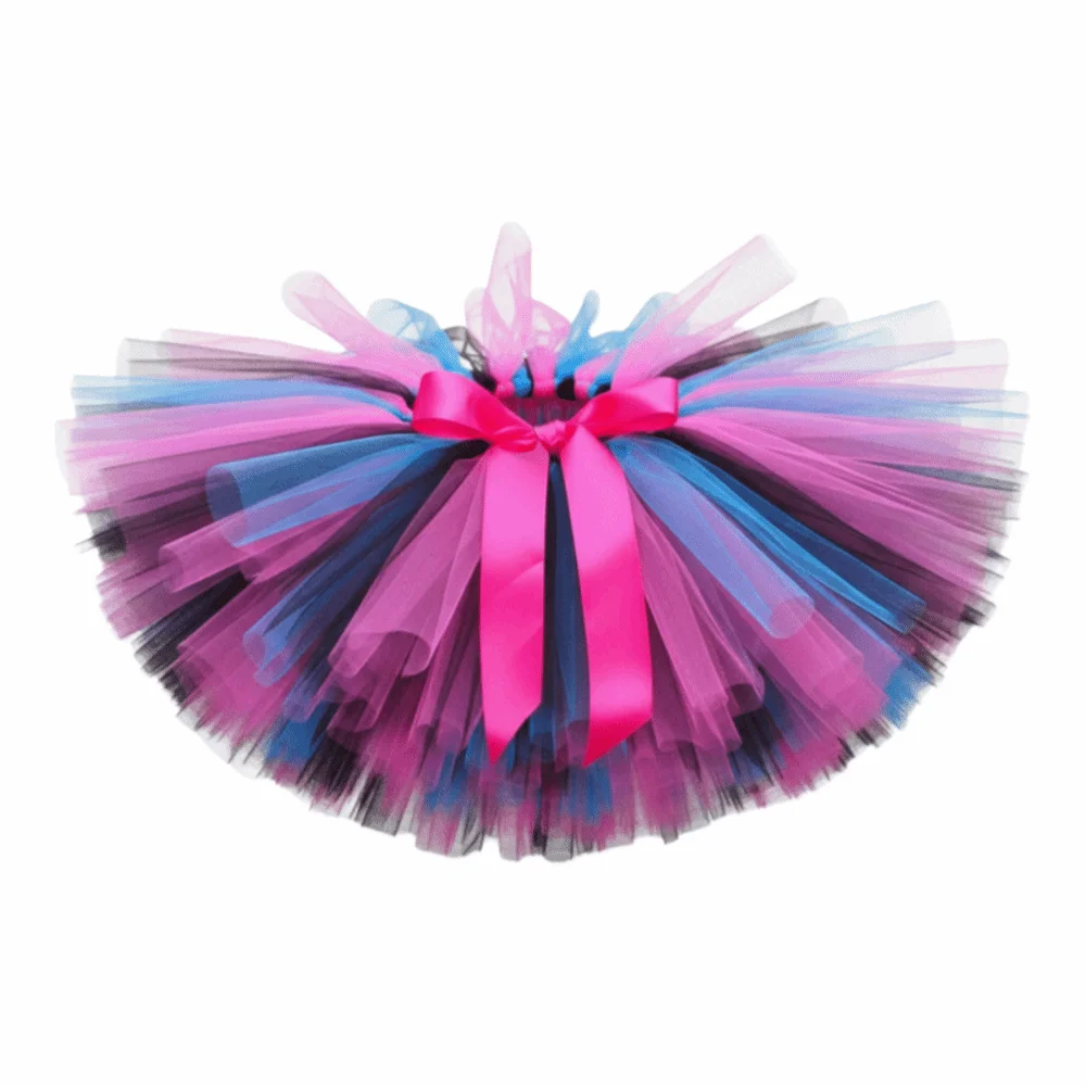 Flauschiges Mädchen Ballett TuTu Kleid Schleife Clown Kinder Ballett Röcke Prinzen Kleid Tanzkostüm Lolita Cosplay Kleid Halloween