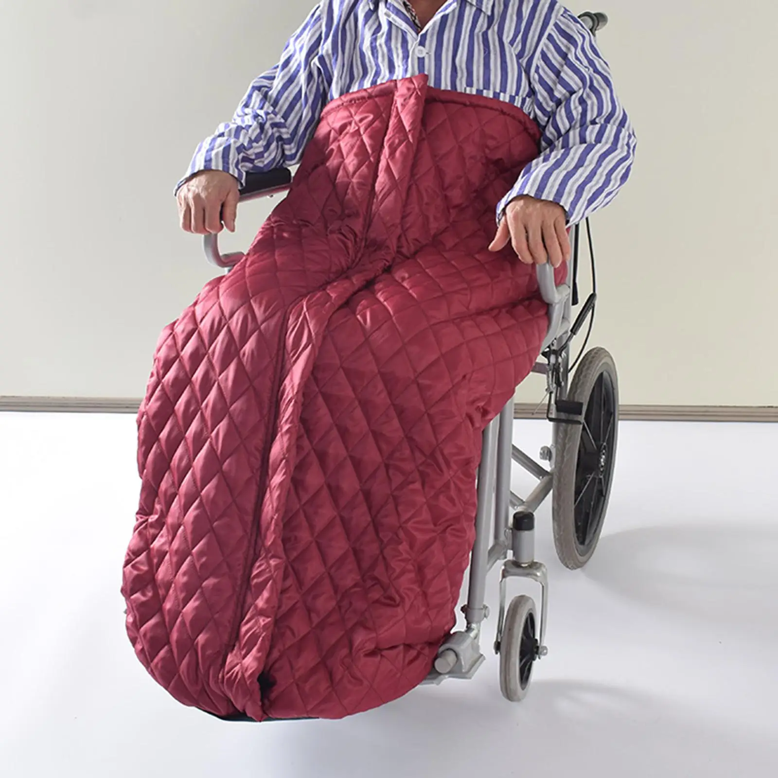 Wheelchair Blanket with Zipper Keeps Legs Feet Warm Cosy Portable Comfortable Leg and and Lower Body for Disabled Elderly Adults