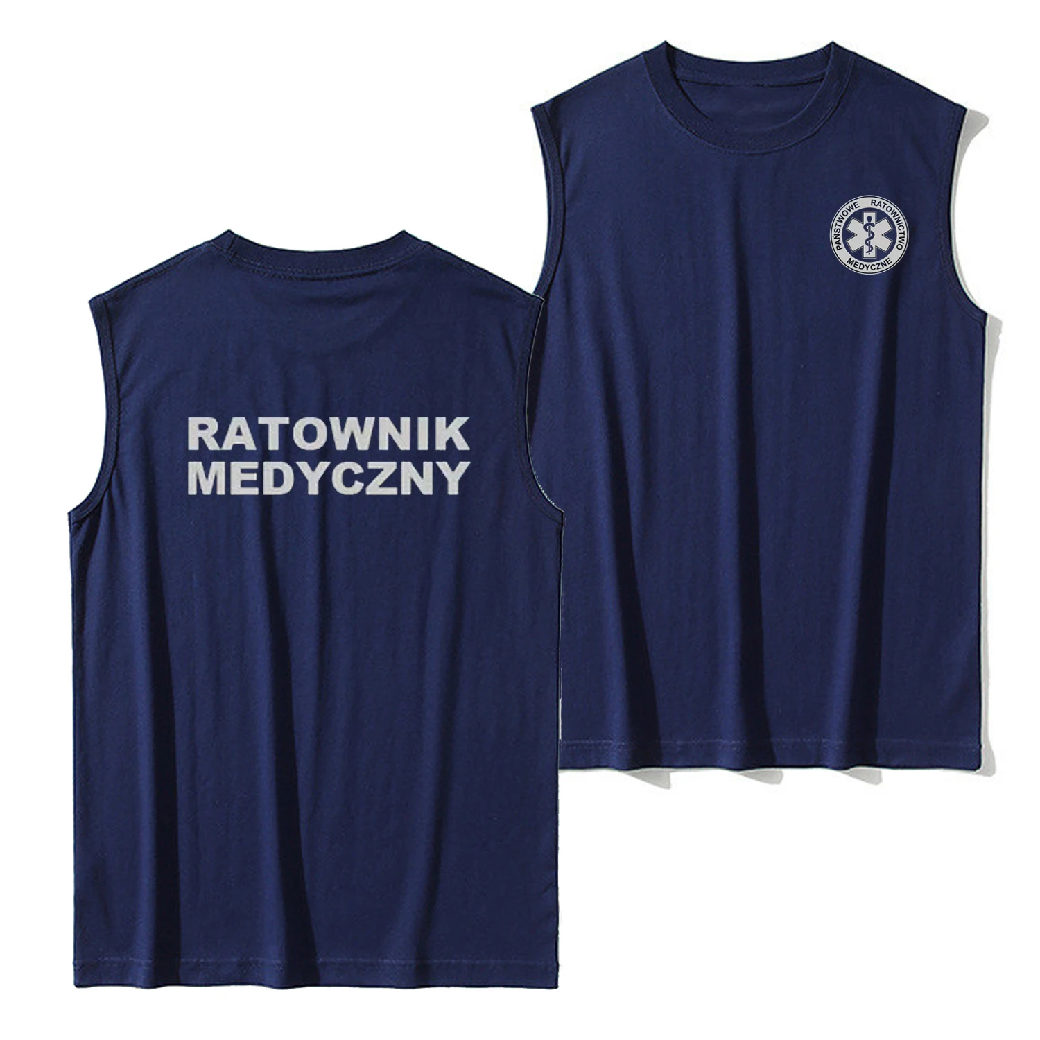 Poland EMS Emergency Medical Paramedic Tanktop New 100% Cotton O-Neck Summer Casual Mens Vests Sleeveless T-shirt Streetwear