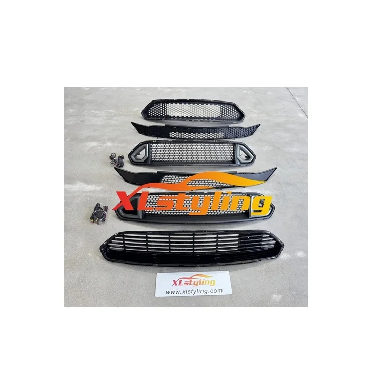 XLstyling Car Accessories front grille with light For Ford Mustang 18-23 bullitte rock classic CA-type upper&LOWER style