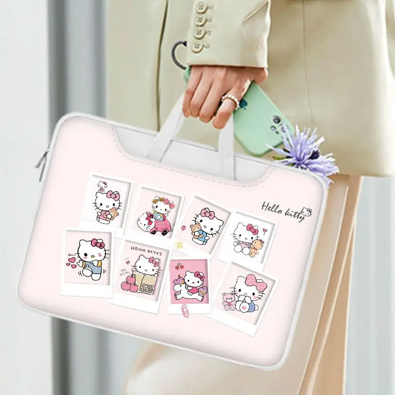 

Sanrio Hello Kitty Laptop Bag Cute Large Capacity Tablet Organizer Cartoon Handbag Laptop Case 15in 13in 14in 16in Holiday Gifts