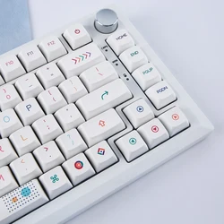 Neon Theme 127 keys PBT Keycaps XDA Profile ISO layout English Korean For Gaming RGB Mechanical Keyboard for Cherry MX Switch