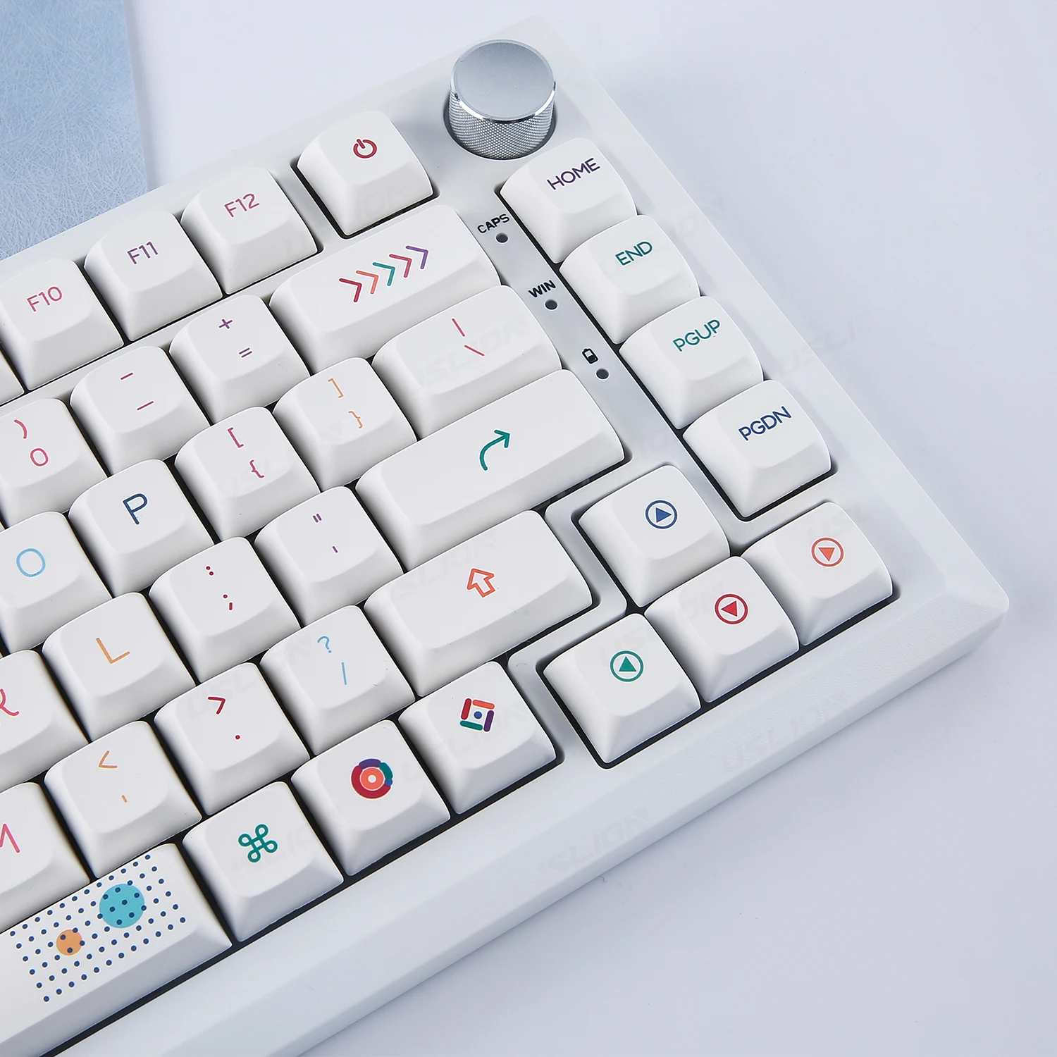 네온 테마 127 키 PBT 키캡 XDA 프로필 ISO 레이아웃, 게임용 RGB 기계식 키보드, 체리 MX 스위치용 영어 한국어