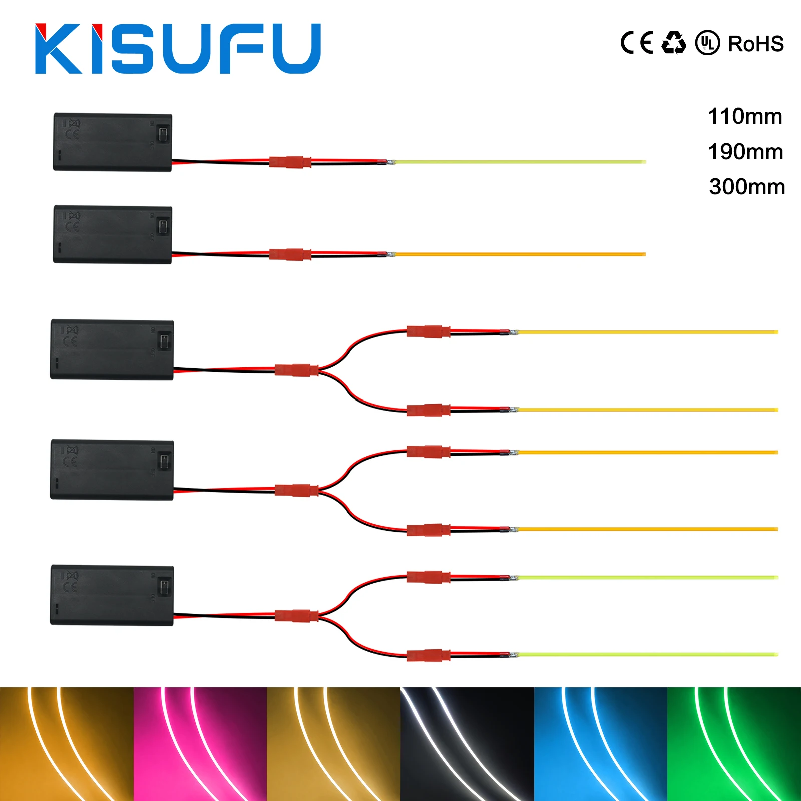 

Светодиодная лента COB 360 на 3В постоянного тока ° Светящаяся гибкая светодиодная лента (110 мм, 190 мм, 300 мм) с теплым белым, зеленым и синим светом для декора