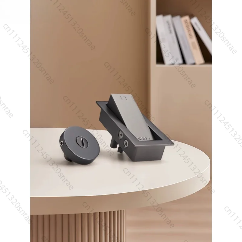 

Sliding Door Lock Buckle External Mount Ghost Wood Door Lock Barn Door Inset Sliding Lock