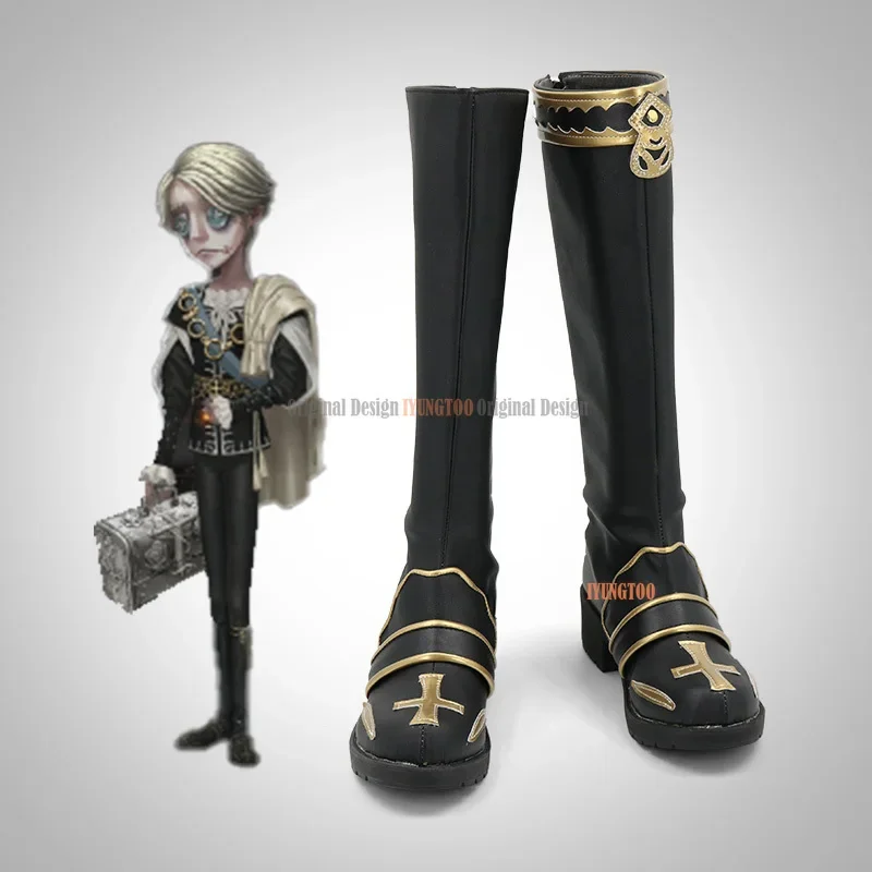 

Identity V Aesop Carl Anime Characters Shoe Cosplay Shoes Boots Party Costume Prop