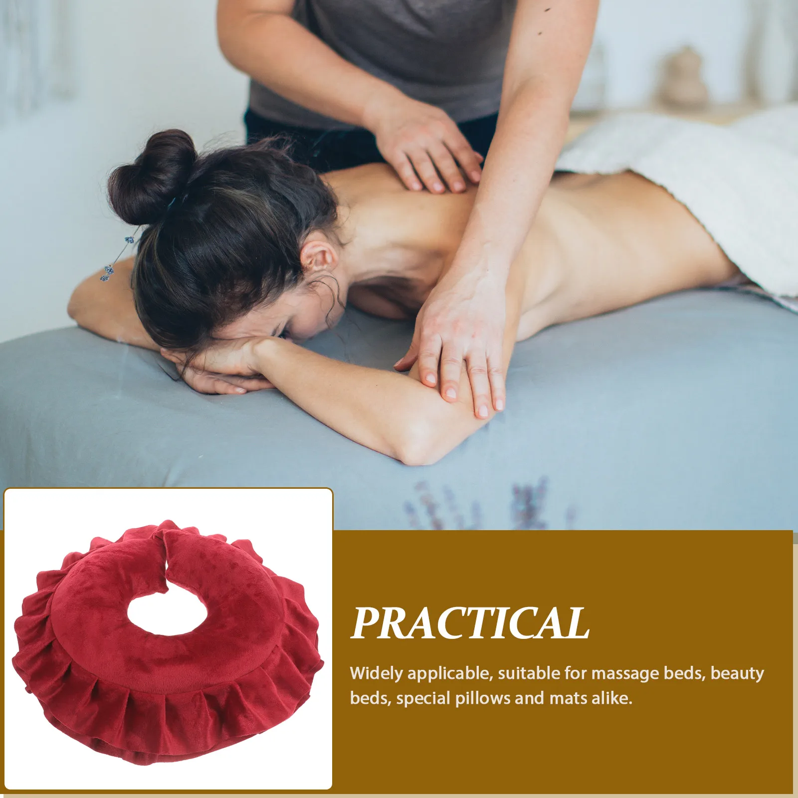 

Stable Massage Face Pillow Headrest For Beauty Salon Spa Cushion Reusable Relax Pillow For Massage Beds Facial Comfort Face Down