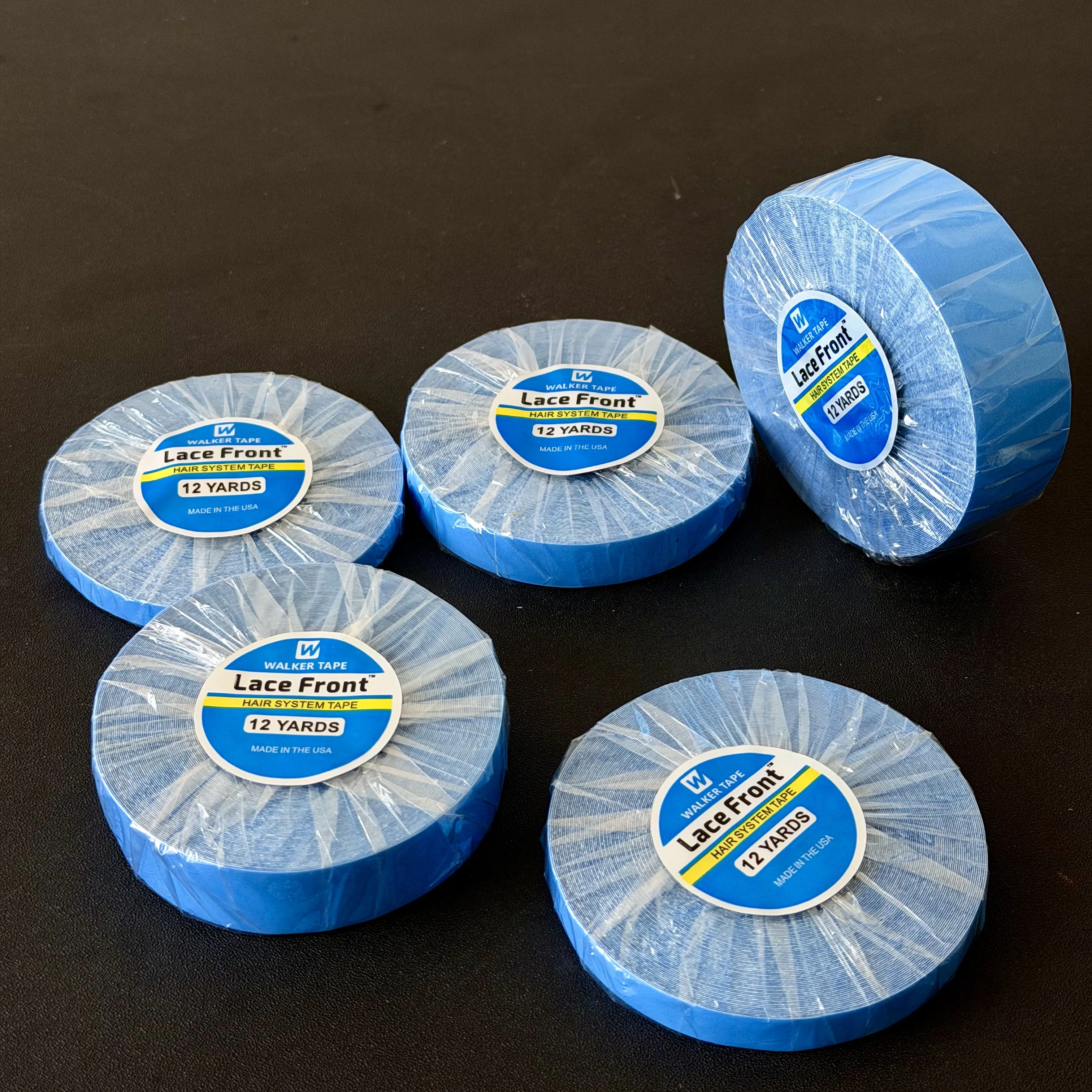 

1 Roll 12/3Yards Double Sided Adhesives Blue Lace Front Support WalkerTape For Tape Hair/Skin Weft Hair/Lace Wigs/Toupee