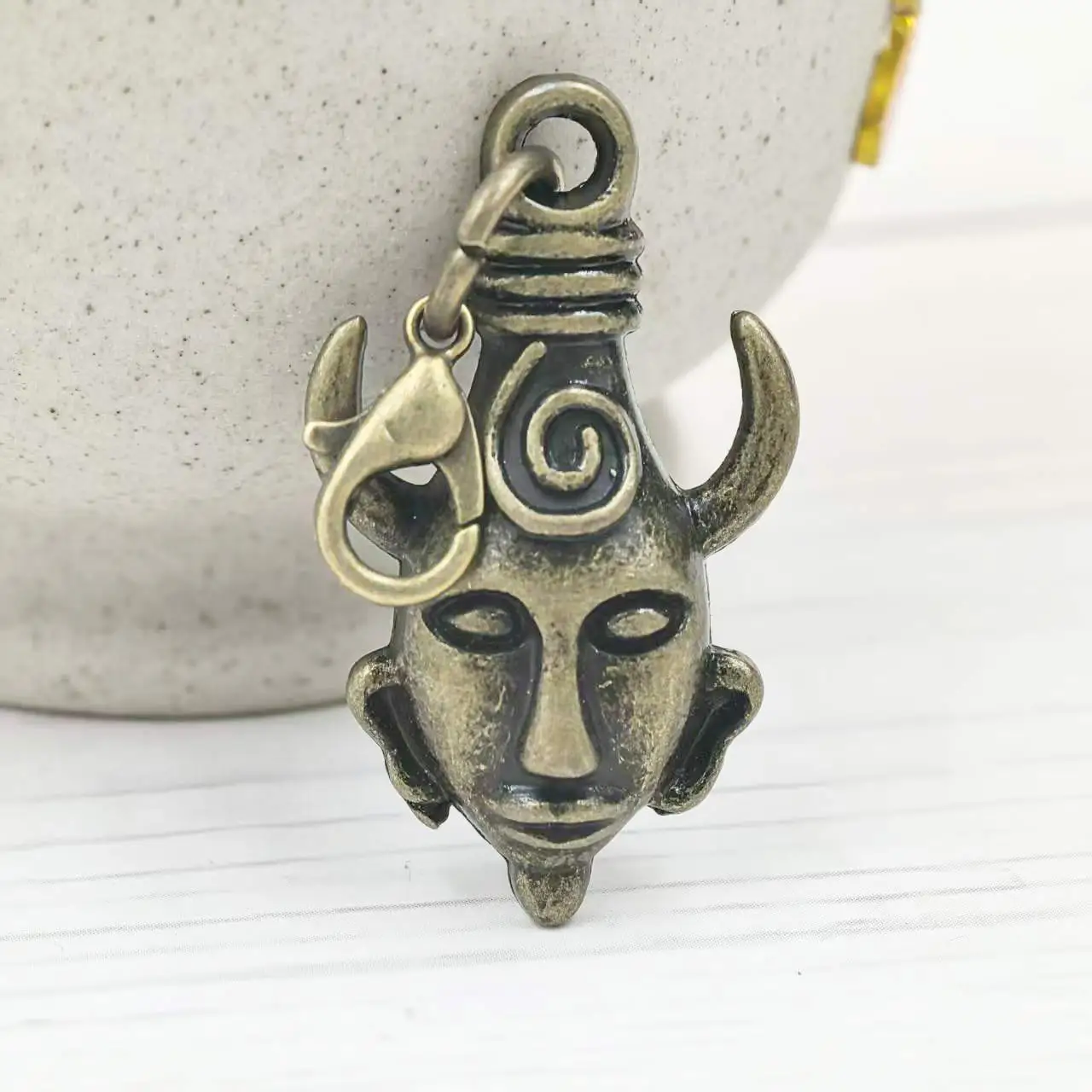 

6PCS New Pharaoh's Portrait Dean Amulet Charm Pendants Dangle 45mm Long DIY Crafts Jewelry Accessories Creative Handmade Supplie