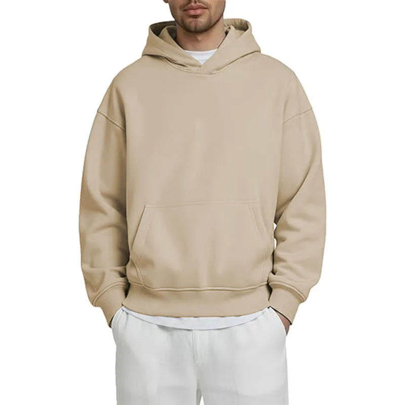 سويت شيرت رجالي بغطاء للرأس مبطن بالصوف