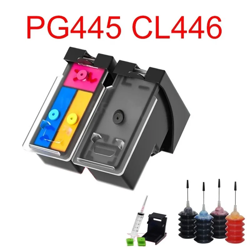 

Совместим с картриджем Canon PG445 CL446 445 446 PIXMA TR4540 IP2840 MX494 TS204 TS304 TS3140 MG2440 MG2540