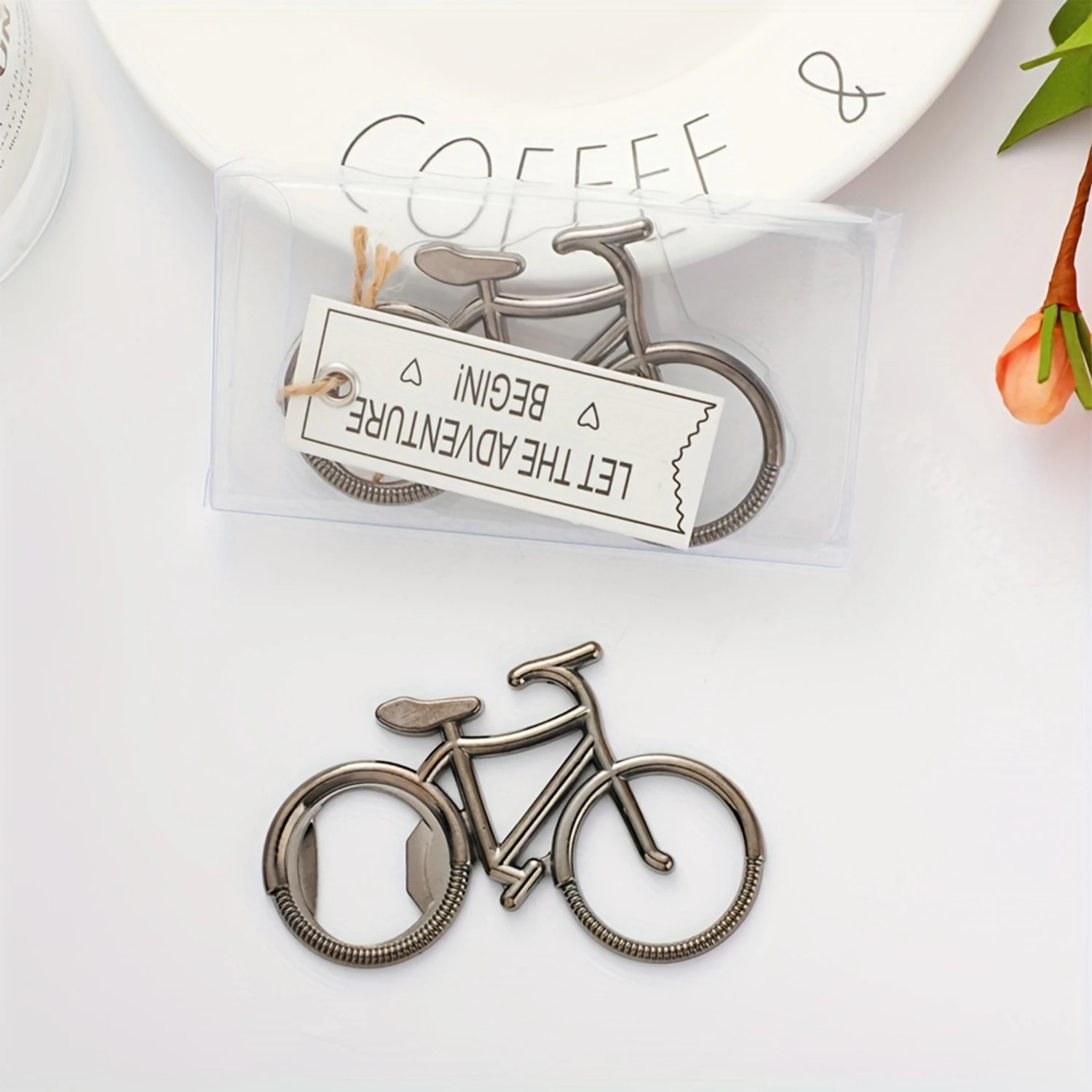 1pc, Bicycle Shape Bottle Opener, Stainless Steel Bike Shape Bottle Opener, Creative And Funny For Beer, Wine, Juice Opening, Bi