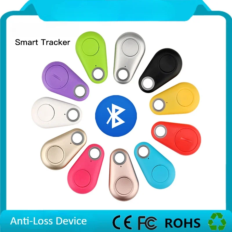 Mini Fashion Smart Dog Pets Bluetooth 4.0 GPS Tracker Anti-lost Alarm Tag Wireless Child Bag Wallet Key Finder Locator