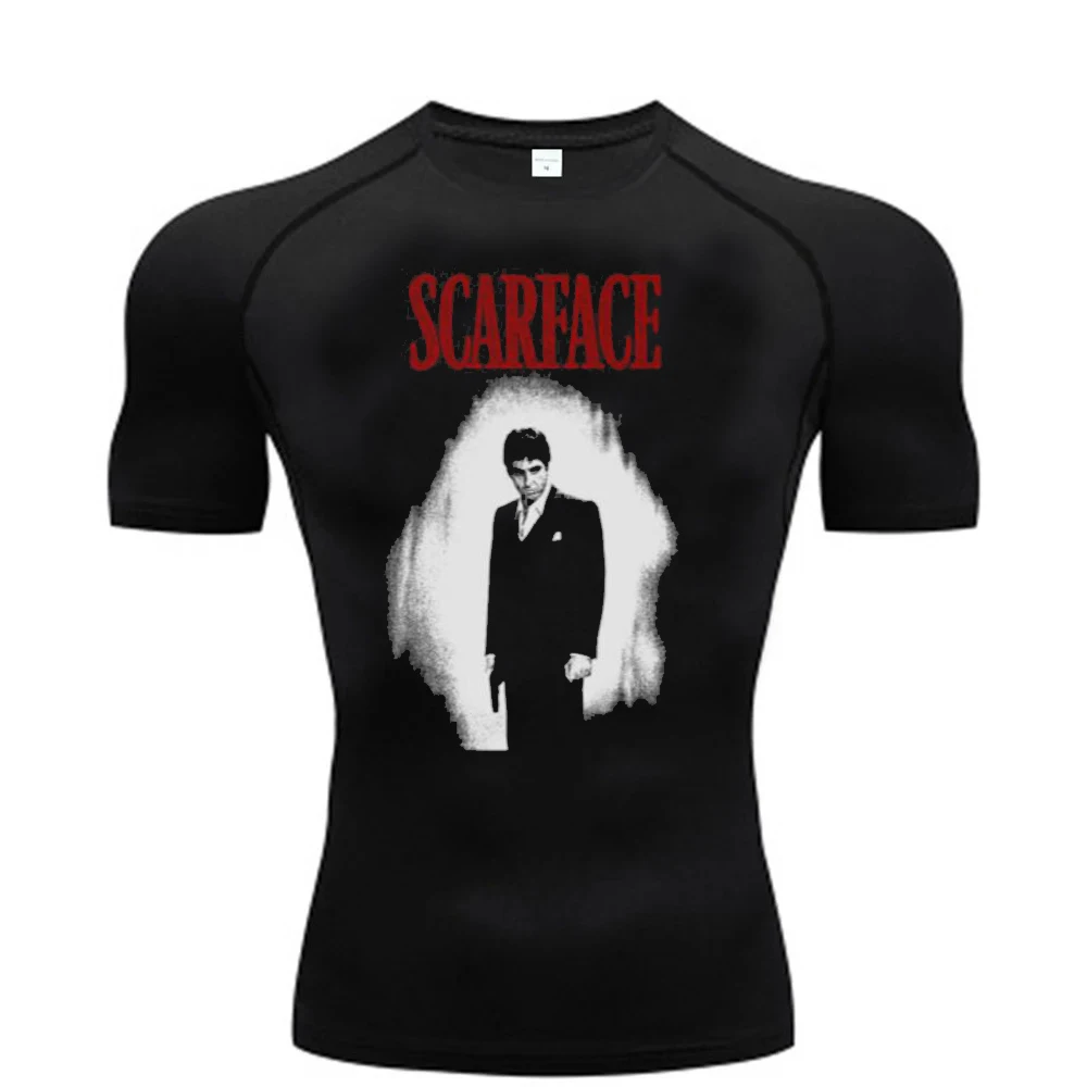 Scarface Al Pacino t-shirt Quick-Dry Fitness baddie y2k dollette summer gothic anime harajuku aesthetic