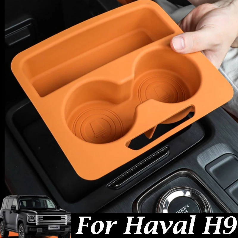 

Car Central Control Push-pull Box Silicone Pad Fit for Haval H9 2024 2025 Modified Car Armrest Box Push-pull Box Protective Pad