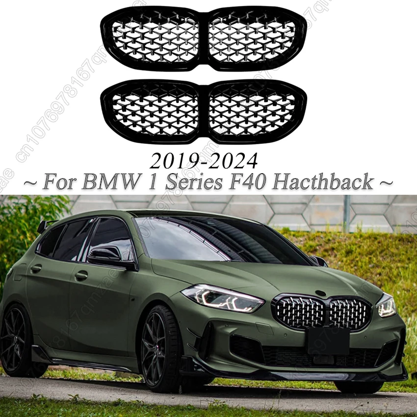 

Car Front Bumper Kidney Grill For BMW 1 Series F40 116i 118i 120i 128ti 116d 118d 120d M135i xDrive 2019-2024 Racing Grills