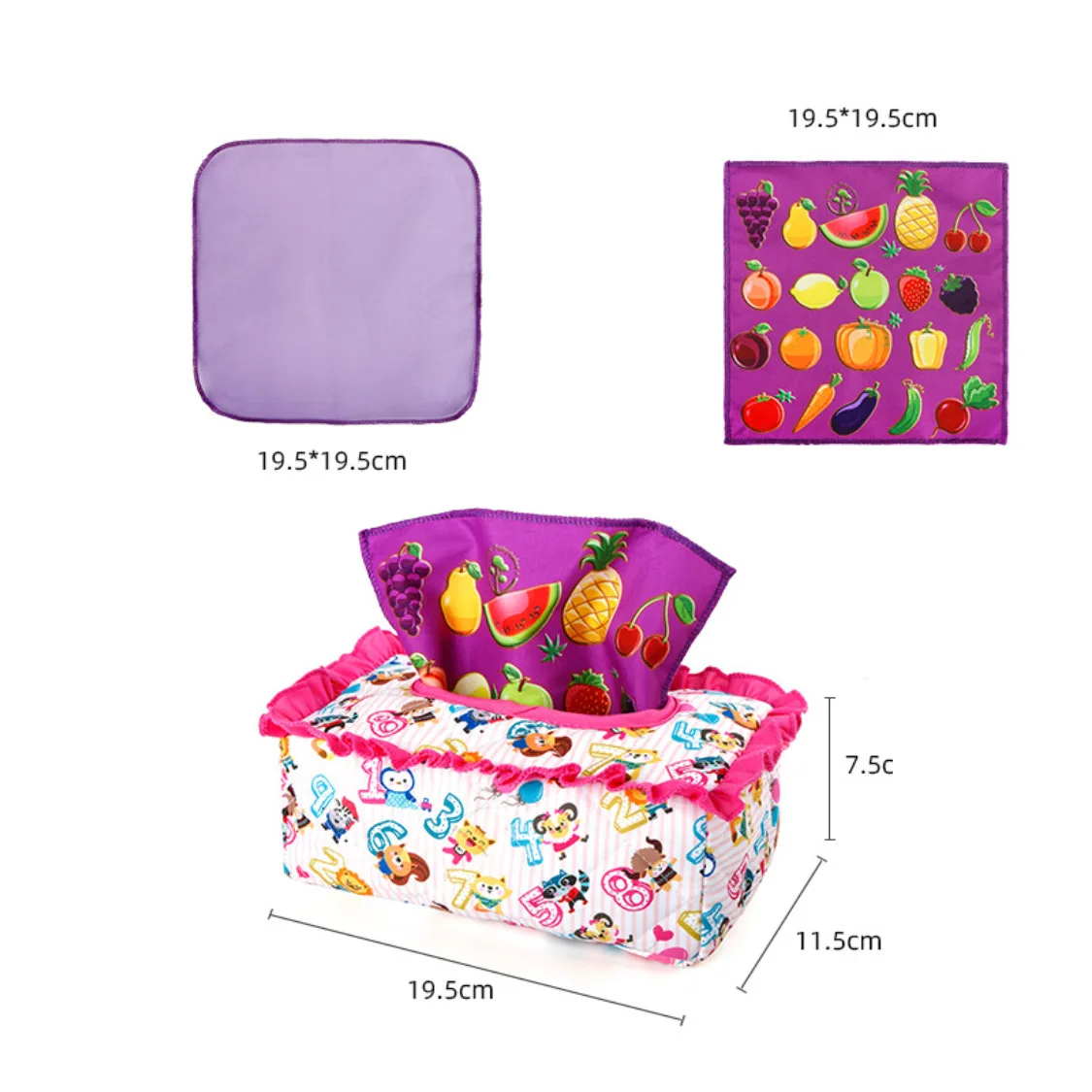 Baby Vroeg Leren Doek Zintuiglijk Speelgoed Zachte Tissu Box Vinger Oefening Educatief Montessori Speelgoed voor kinderen
