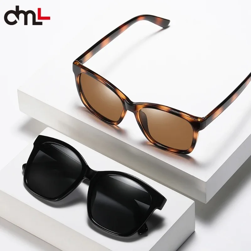 

DML Polaroid Sunglasses Unisex Square Vintage Sun Glasses TR90 Ultra Light Material Retro Feminino for Women Men