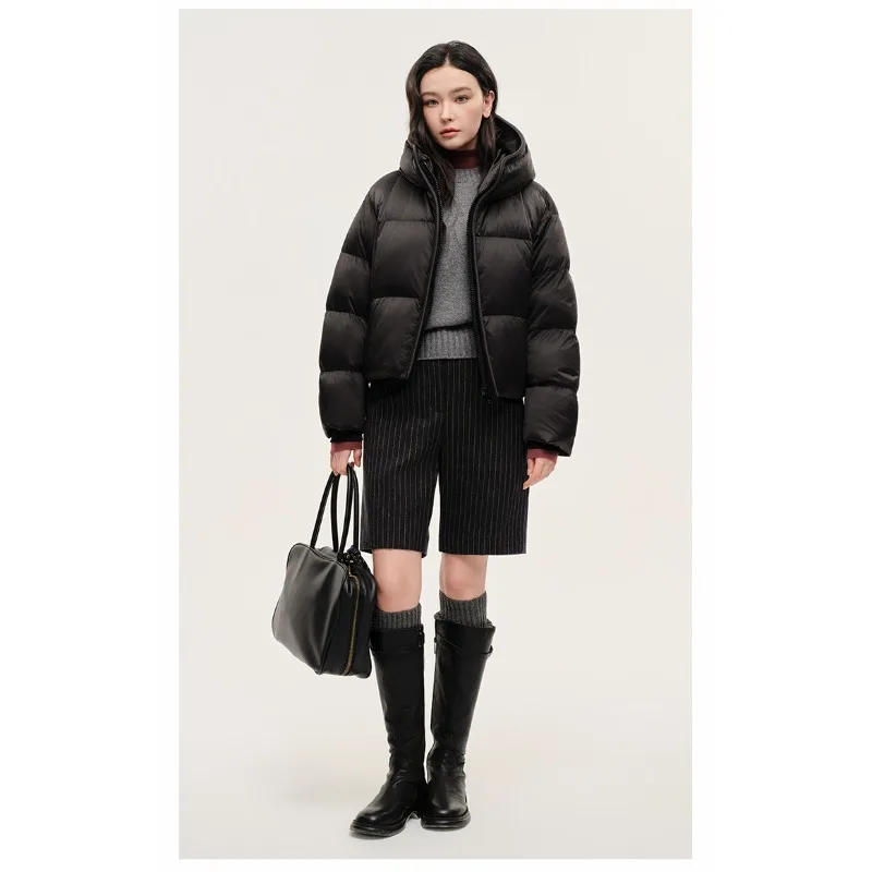 

Female Winter Tops Coat Cotton-padded Clothes Hooded Thicken Retro Simple Comfortable Leisure Design Fashion Minority Versatile