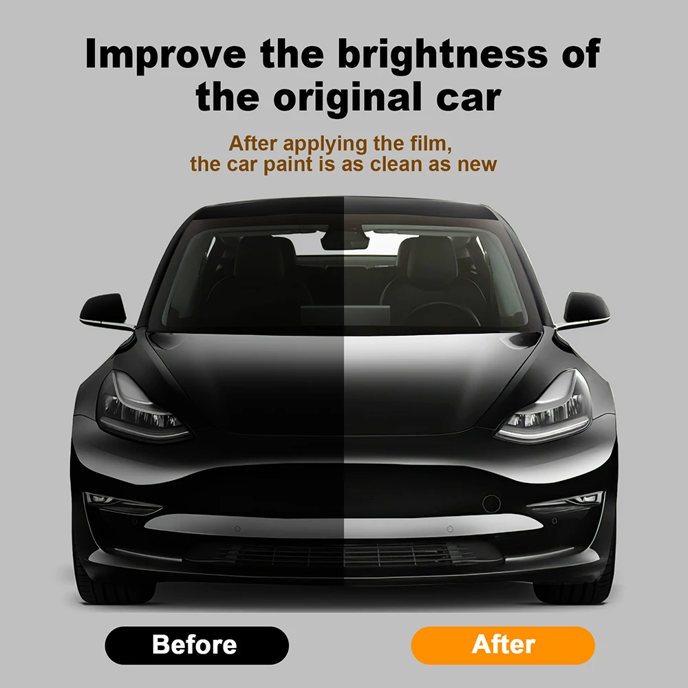 Pre-cut PPF Car Headlight Protective Film TPU For Tesla Model 3 Y X S 2020-2023 Rearview Mirror Transparent Scratch Resistant