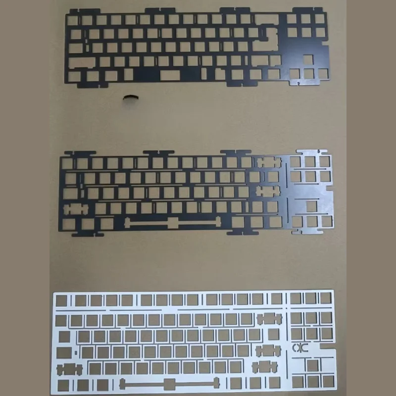 Weikav Nut65 Keyboard Plate Custom PC PP POM FR4 Carbon Fiber Slotted Positioning Board for Mechanical Keyboard Accessories