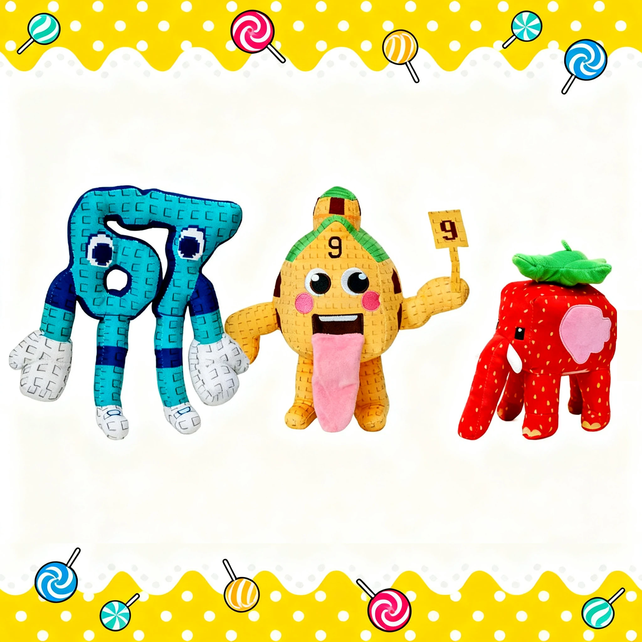 

HOT 25cm Steal A Brainrot Sammy Jandel Strawberry Elephant Plush Doll Anime Peripherals Toy Halloween Xmas Gift Birthday cift