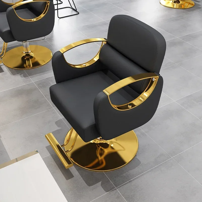 Salon Support Barber Chair Professional Rubber Equipment Lifter Barber Chair Leather Hydraulic Cadeira De Barbeiro Furniture