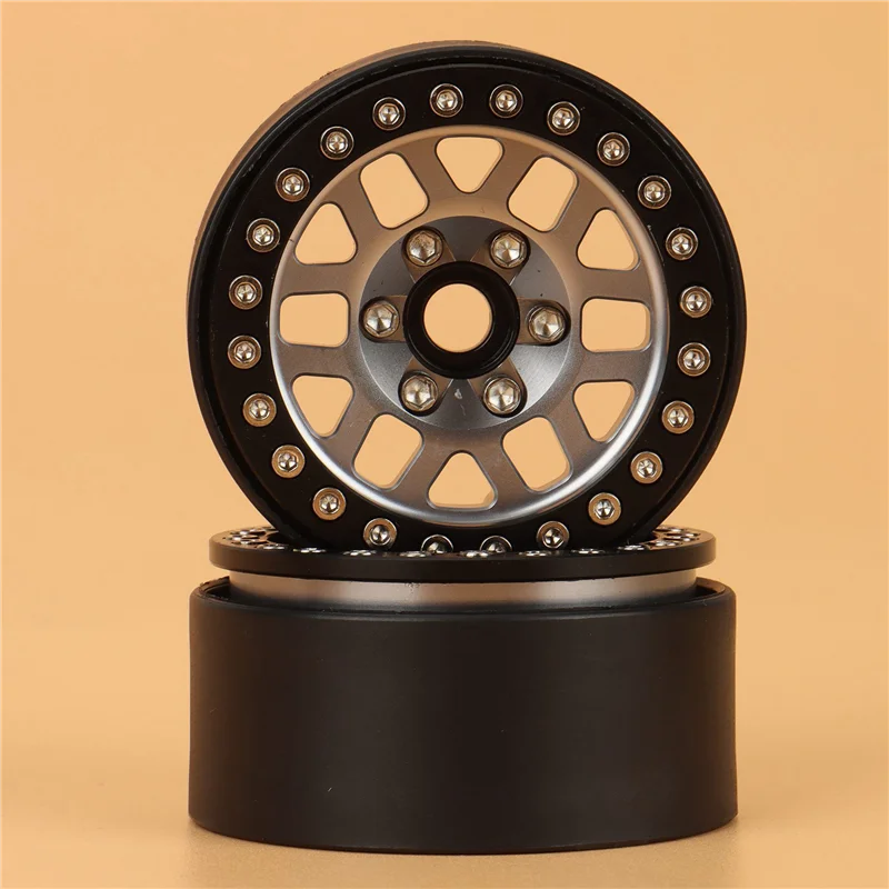 

Hot-8PCS 1.9 Metal Beadlock 12 Hole Wheel Hub Rims For 1/10 RC Crawler Axial SCX10 90046 AXI03007 Traxxas TRX4 D90,1