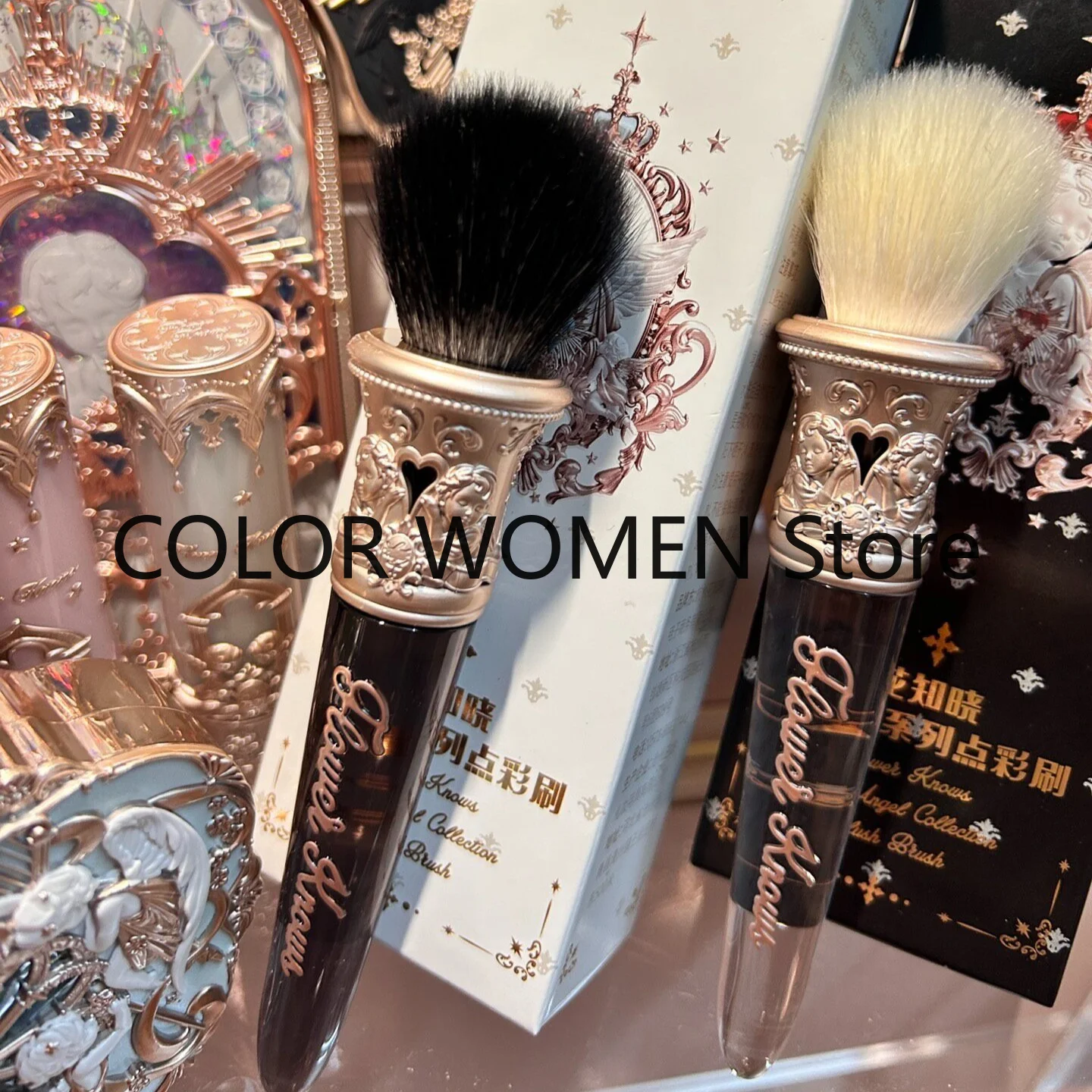 

FLOWER KNOWS Little Angel Highlight Brush Blush Powder blusher Brush Wool Highlighter Makeup Brush